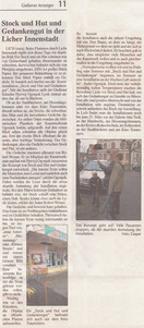 Artikel aus dem 'Gießener Anzeiger' vom 15. März 2012 über Pjervoj Ogonjoks Kunstaustellung