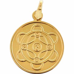 Flor Anhänger vergoldet