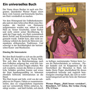 Buchrezension aus dem Haiti Kinderhilfe e.V.-Rundbrief, Nr. 33 vom November 2010