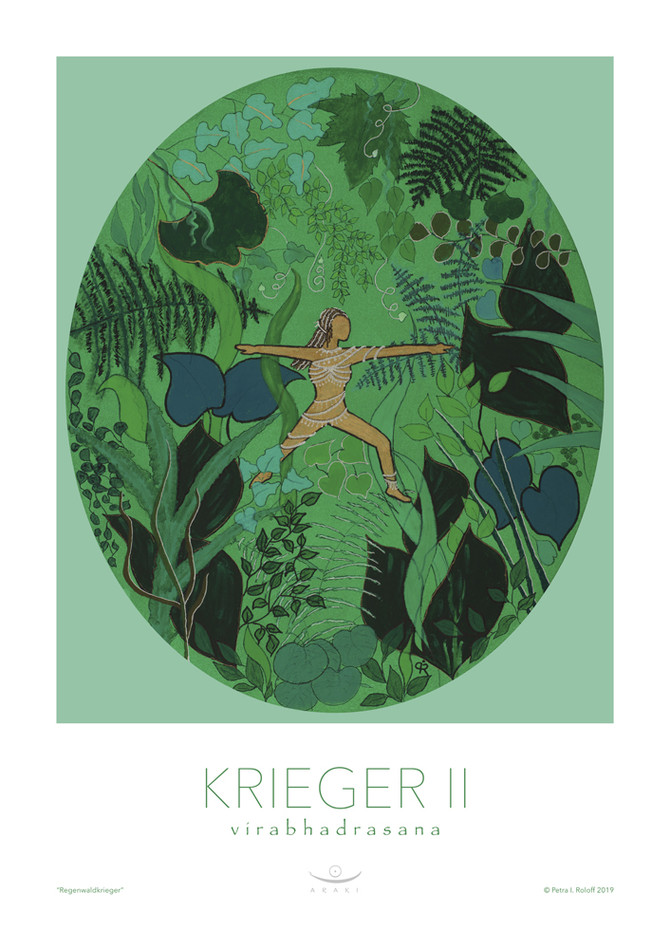 Regenwaldkrieger, Kunstdruck