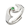 Ring der Erdgöttin - Ring - mit grünem Granat