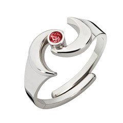 Ring der Erdgöttin - Ring - mit rotem Saphir